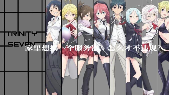 家里想搞一个服务器，怎么才不违规？